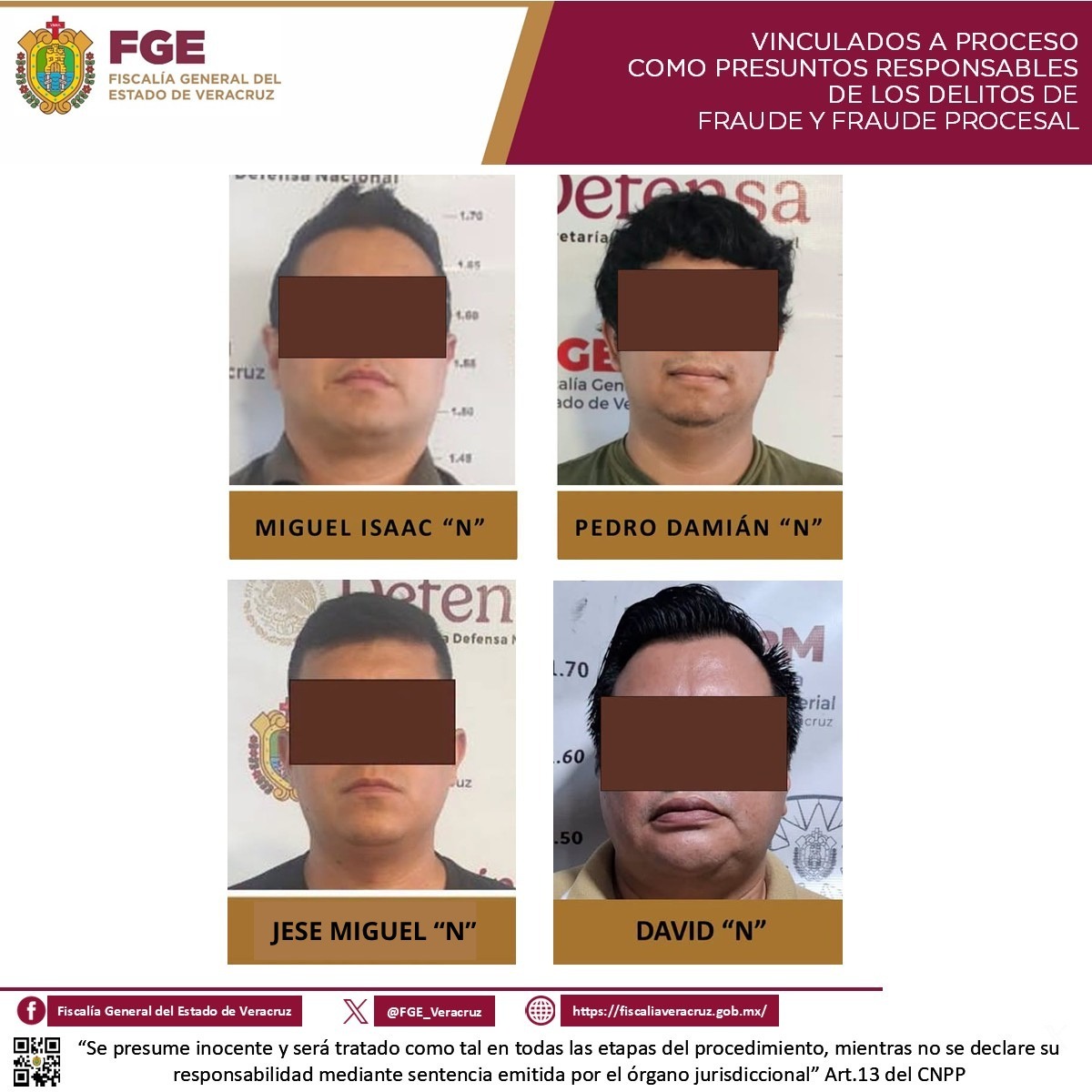 Vinculan a proceso a cuatro por fraude del Cártel Inmobiliario en Xalapa