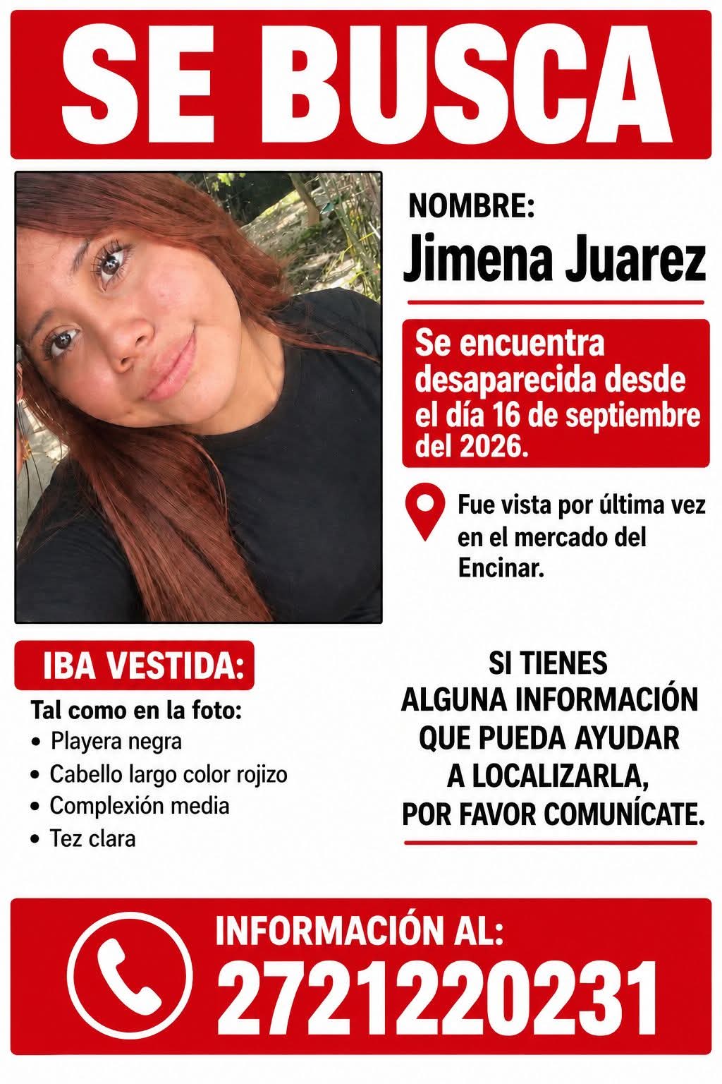 Buscan en Nogales a Jimena, adolescente de 17 años desaparecida