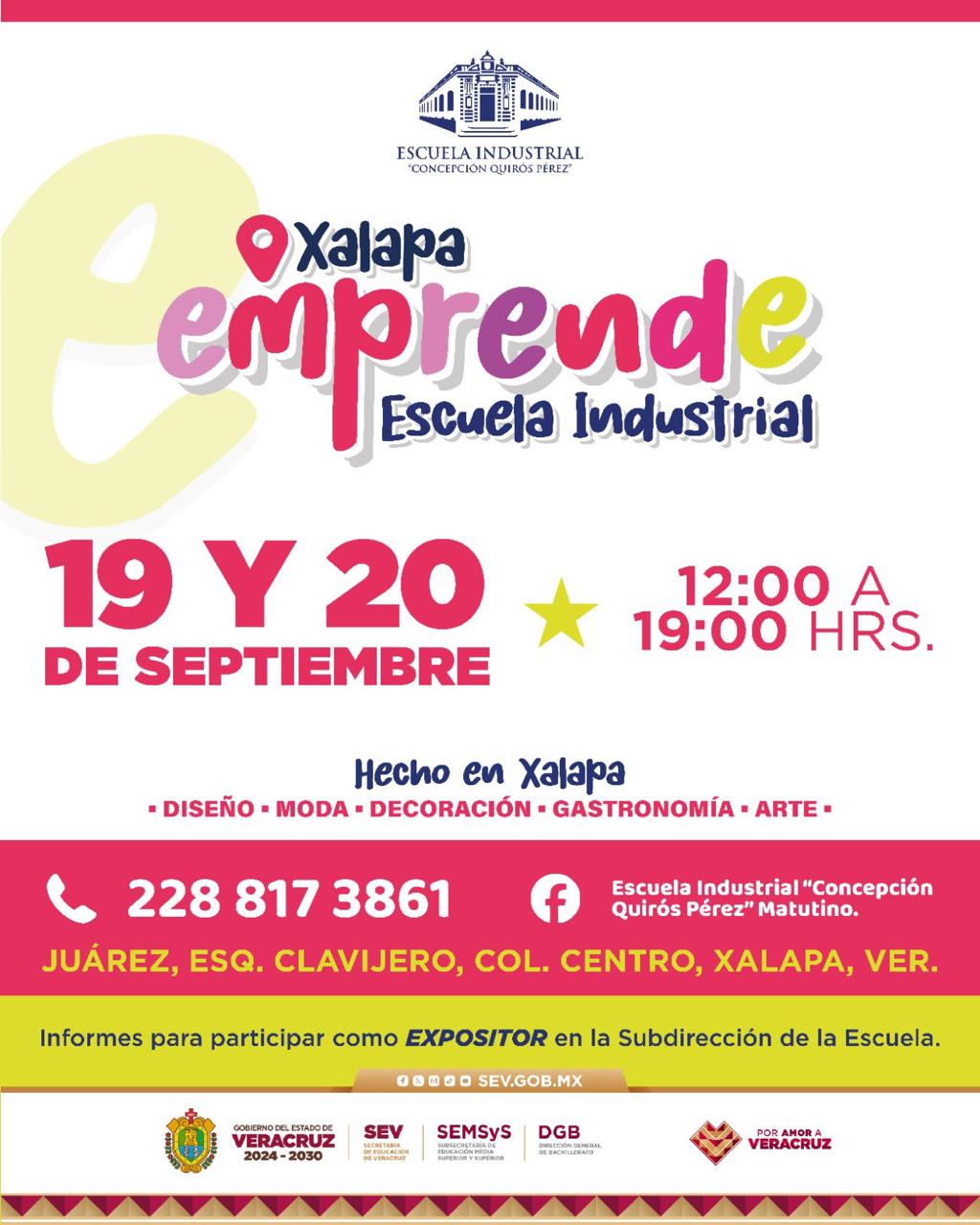Xalapa Emprende reunirá diseño, moda y gastronomía este fin de semana