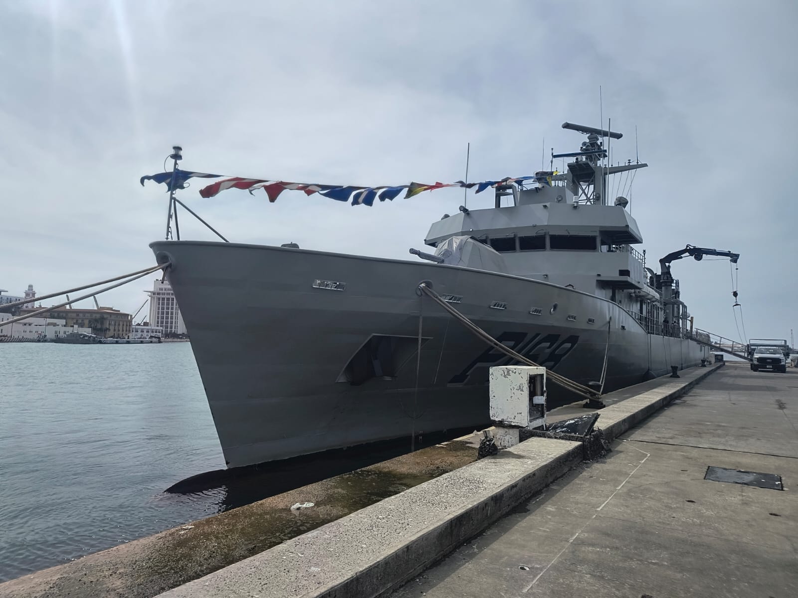Atraca el buque ARM Tabasco en el puerto de Veracruz y abre sus puertas a los veracruzanos y turistas