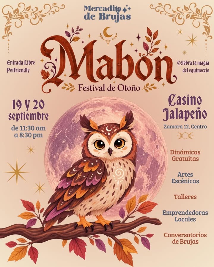 Mercadito de Brujas celebra Mabon con festival de otoño en Xalapa