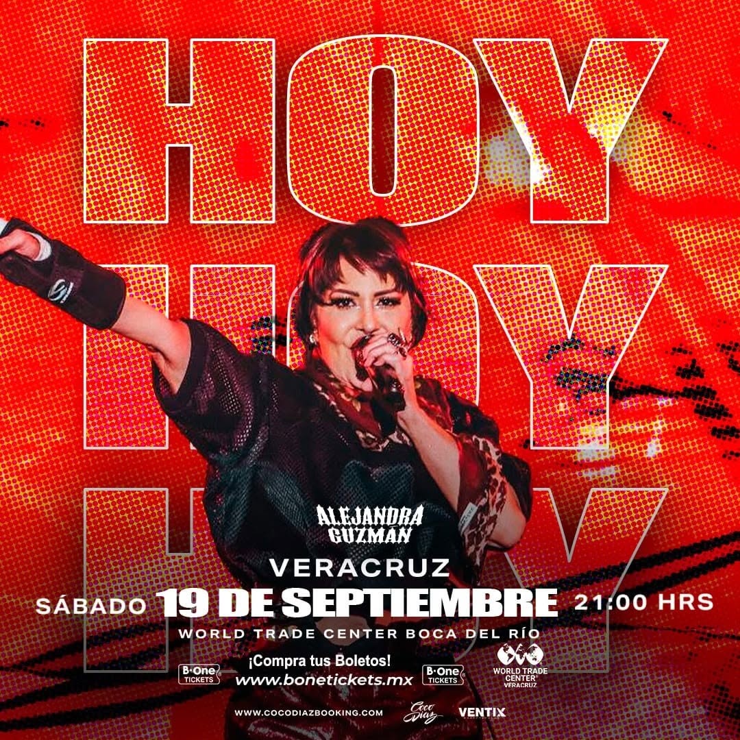 Alejandra Guzmán interrumpe concierto en Veracruz tras lesionarse la cadera